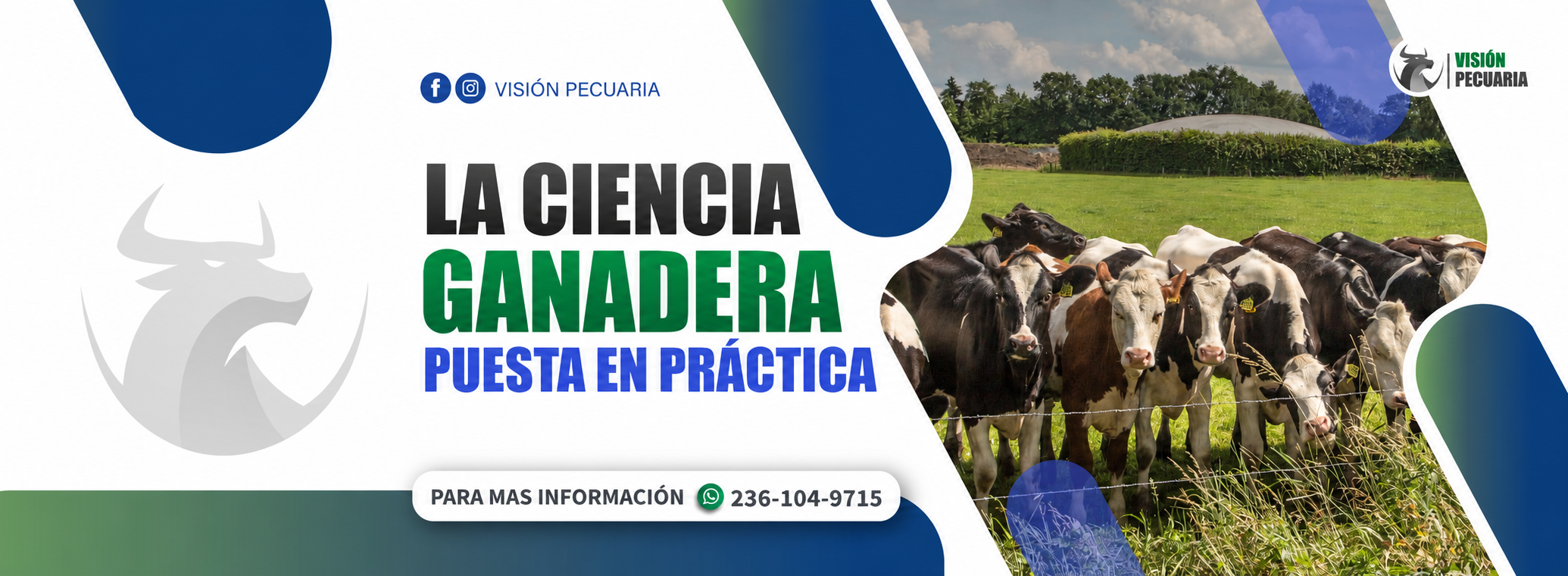 Banner principal de Visión Pecuaria con atención al 236 104 9715